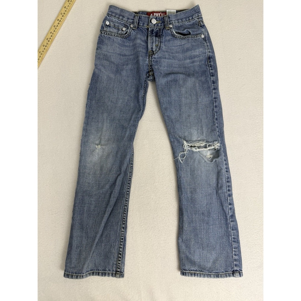 Levis 514 Slim Straight Boys Jeans Size 10 Regular 25x25 Blue Denim Kids